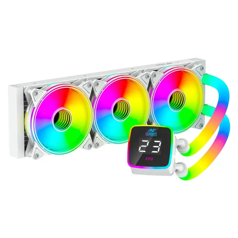 ANT ESPORTS ICE-Glow 360 ARGB 360mm CPU Liquid Cooler (White)