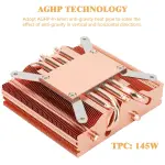 Thermalright AXP-90 X47 Full Copper Low Profile CPU Air Cooler with Quite 90mm TL-9015R PWM Fan, 4 Heat Pipes, 47mm Height, for AMD AM4/Intel LGA