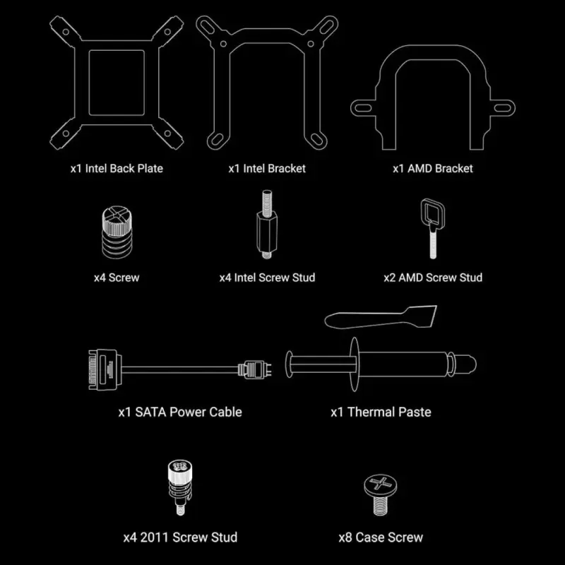 Ant Esports Ice Glow 240 Argb 240mm Argb Liquid Aio Cooler