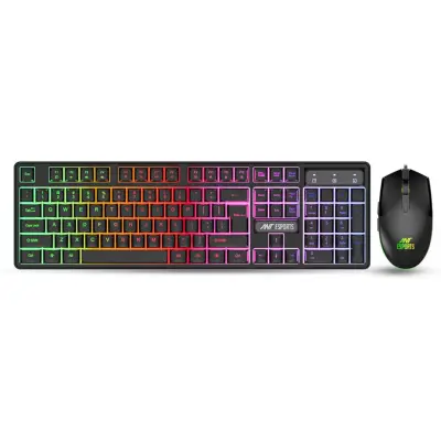 Ant Esports KM1650 RGB Membrane Wired Gaming Keyboard & RGB Mouse