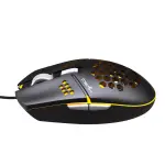 HXSJ J400 Ergonomic Wired Gaming Mouse with Cooling Fan 6-level Adjustable DPI for Desktop Laptop Computer