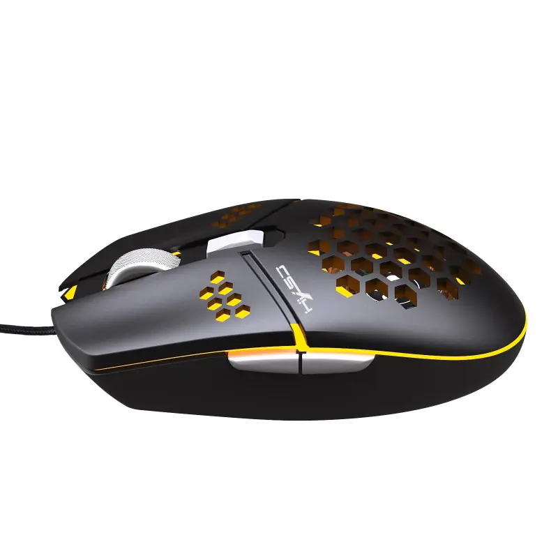 HXSJ J400 Ergonomic Wired Gaming Mouse with Cooling Fan 6-level Adjustable DPI for Desktop Laptop Computer