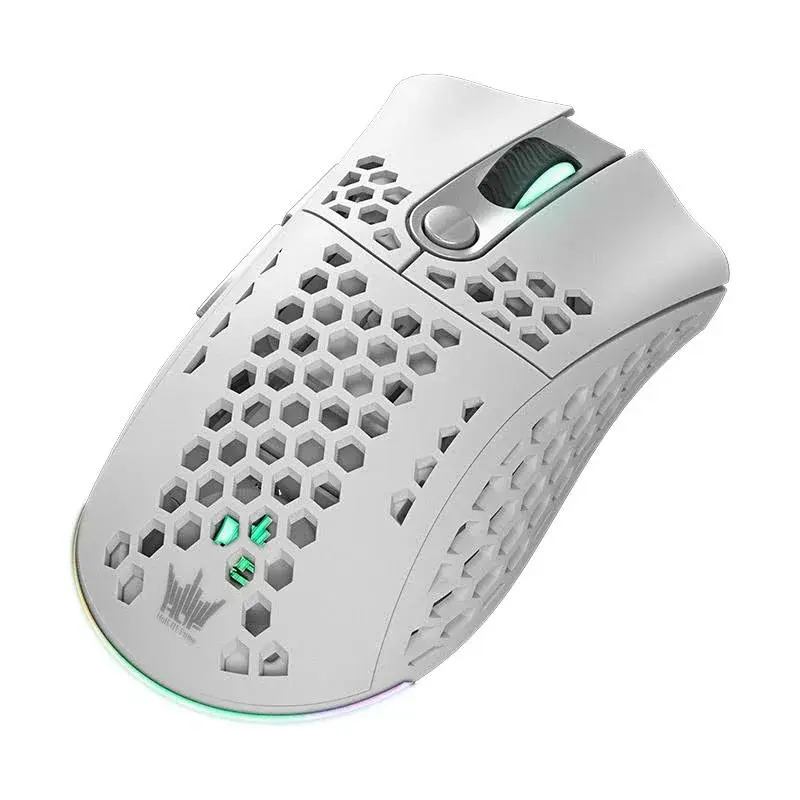 HOF Ace M2 White Wireless Gaming Mouse Nvidia Reflex 38000 DPI ARGB Ultralight 6 Programmable Buttons PixArt Sensor 1000 Hz Polling R