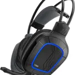 Nitho Titan PRO 7.1 Surround Gaming Headset with Cardioid Microphone Over-Ear Wired Gaming Headphones with RGB LED Black