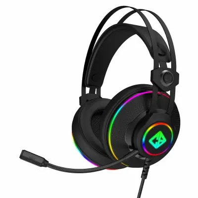 Cosmic Byte Proteus Headset Dual Input USB and 3.5mm, 7.1 Surround Sound, RGB LED, ENC Microphone White