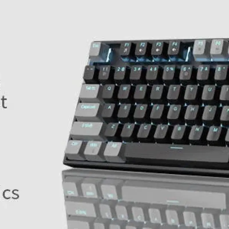 MageGee MK-STAR Wired Mechanical Keyboard (Gray/Black) - Red Switch