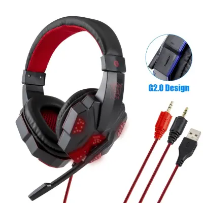 Gaming Stereo Headphones HiFi with Microphone