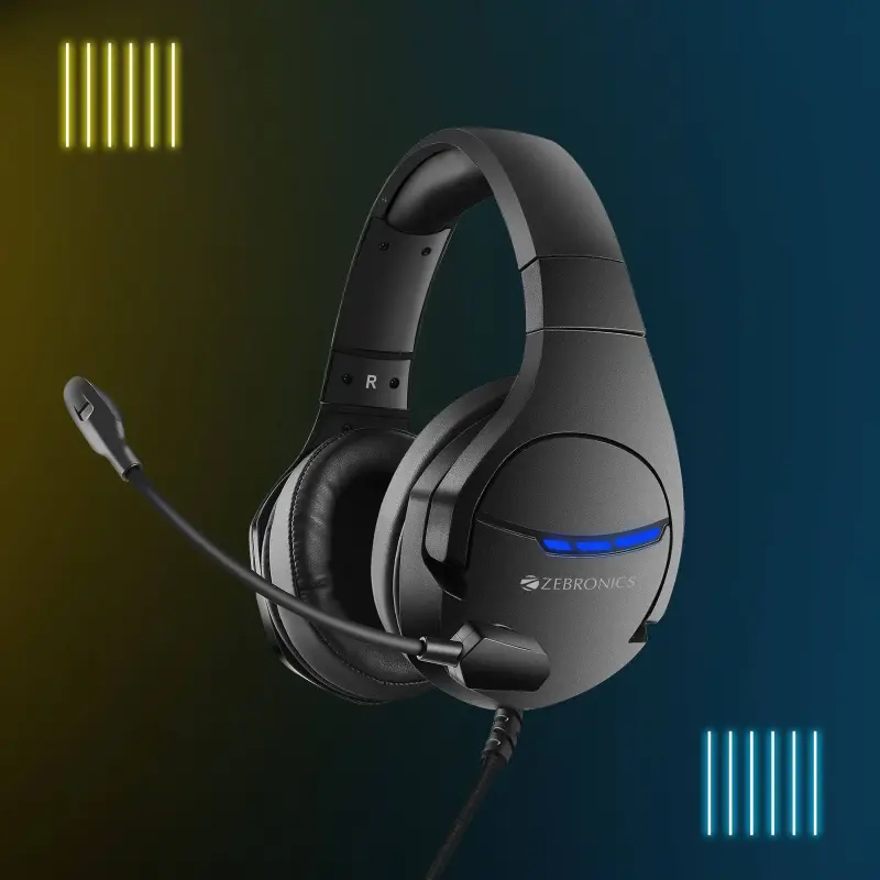 Zebronics Crusher - Wired Gaming Headphone Black