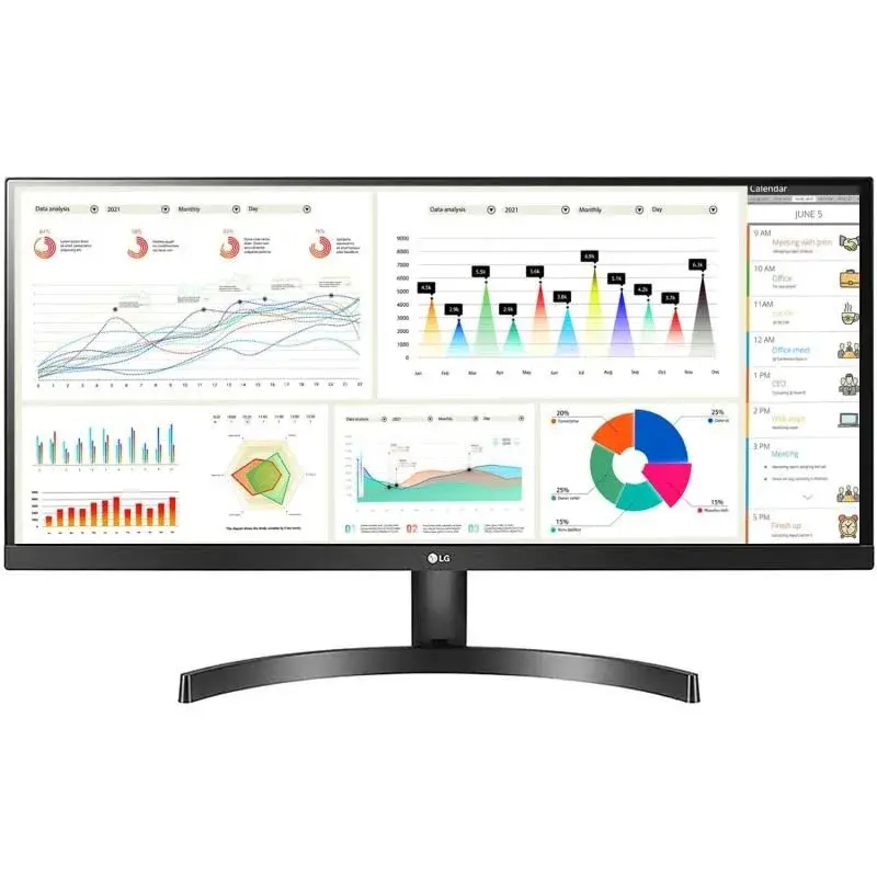 LG Electronics 29 Inch 29WL50S Ultrawide LCD 2560 X 1080 Pixels IPS Display Monitor- HDR 10 Black