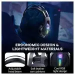 Onikuma K16 Wired Gaming Headphone with RGB Light, Black