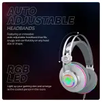 Cosmic Byte Proteus Headset Dual Input USB and 3.5mm, 7.1 Surround Sound, RGB LED, ENC Microphone White