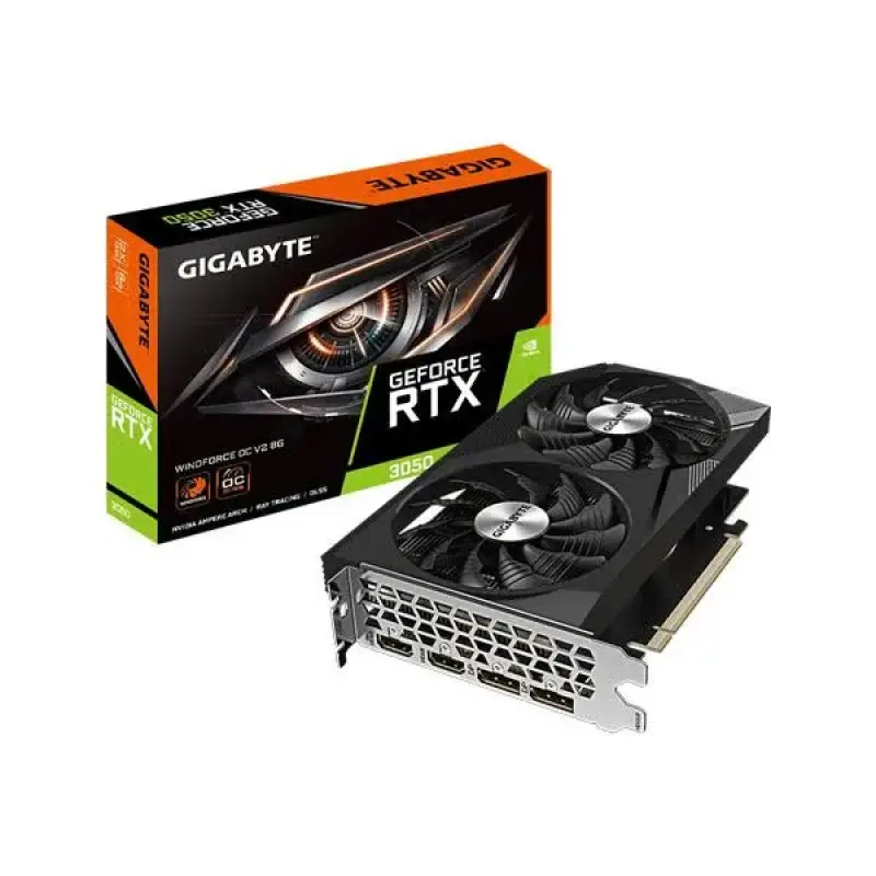 Gigabyte GeForce RTX 3050 Windforce OC V2 8GB GDDR6 128-bit Gaming Graphics Card