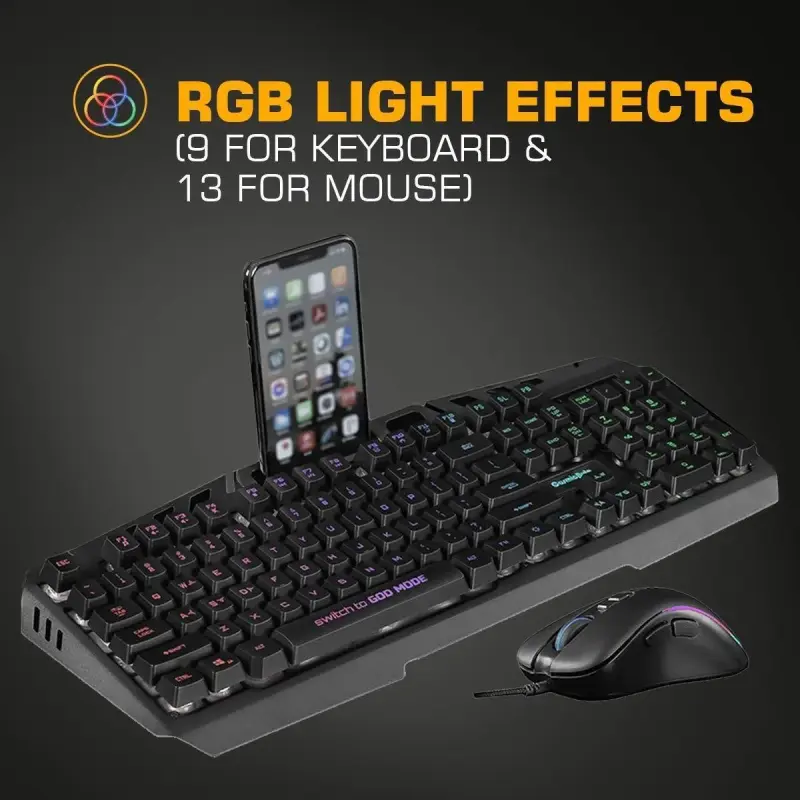 Cosmic Byte Dragon Fly RGB Aluminium Gaming Keyboard Mouse And Combo