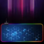 GMS-X5 Stitched Edges Non-Slip Rubber Base RGB Gaming Mouse Pad, Size: 300 x 800 x 4mm