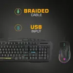 Cosmic Byte Dragon Fly RGB Aluminium Gaming Keyboard Mouse And Combo