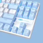 MageGee MK-STAR Wired Mechanical Keyboard (Blue/White) - Red Switch