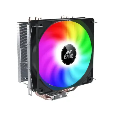 Ant Esports ICE-C400 120mm CPU Air Cooler with Rainbow LED (Black)