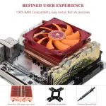 Thermalright AXP-90 X47 Full Copper Low Profile CPU Air Cooler with Quite 90mm TL-9015R PWM Fan, 4 Heat Pipes, 47mm Height, for AMD AM4/Intel LGA