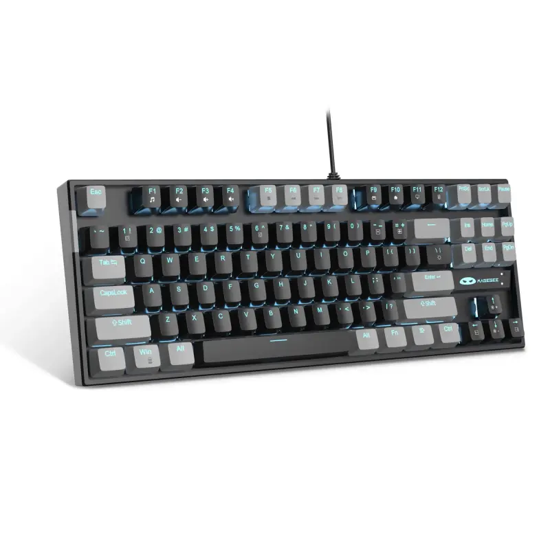 MageGee MK-STAR Wired Mechanical Keyboard (Gray/Black) - Red Switch