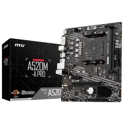 MSI A520M-A PRO AM4 Micro-ATX Motherboard