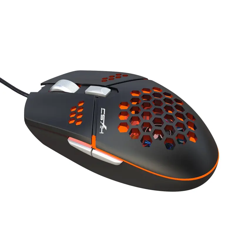 HXSJ J400 Ergonomic Wired Gaming Mouse with Cooling Fan 6-level Adjustable DPI for Desktop Laptop Computer