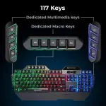 Zeb Optimus Black Gaming Keyboard & Mouse Combo