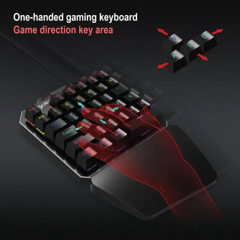 HXSJ J100 Wired Gaming Keyboard