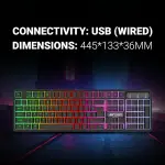 Ant Esports KM1650 RGB Membrane Wired Gaming Keyboard & RGB Mouse