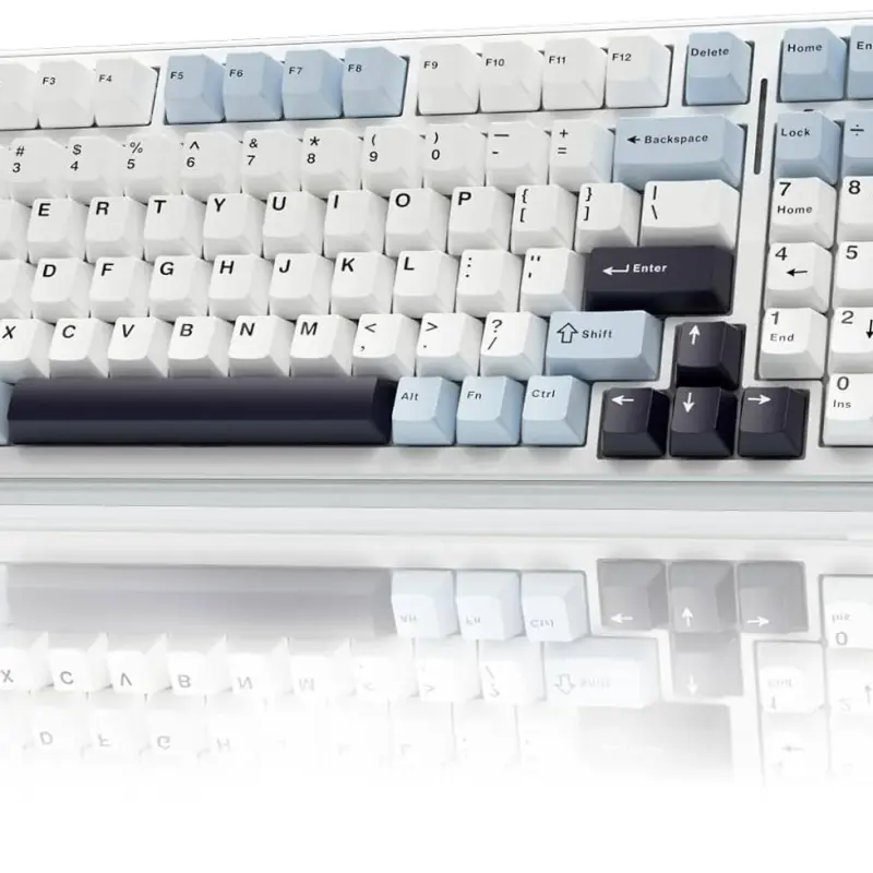 AULA F99 3 in 1 Hot Swappable RGB Gasket Mechanical Keyboard, Pre-lubed Reaper Switches, Gasket Structure, RGB Backlit Gaming Keyboard (Ice Blue,