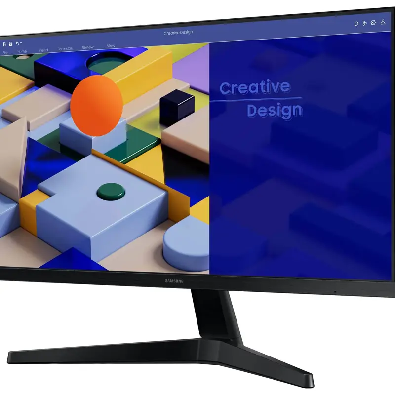 Samsung 60.96 Cm 24 Inch Full Hd Led Backlit Ips Panel 3-sided Borderless Display, Game & Free Sync Mode, Eye Saver Mode & Flicker Free Monitor Ls24c3