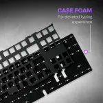 Kreo Hive 98-key Full-size Wired Gaming Mechanical Keyboard, Rgb, Knob, Case Foam Wired Usb Gaming Keyboard