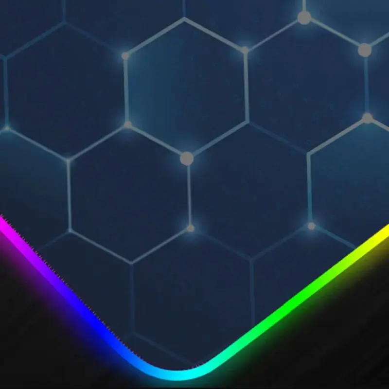 GMS-X5 Stitched Edges Non-Slip Rubber Base RGB Gaming Mouse Pad, Size: 300 x 800 x 4mm