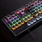 Premium Mechanical LED Backlit 104 Keys Keyboard