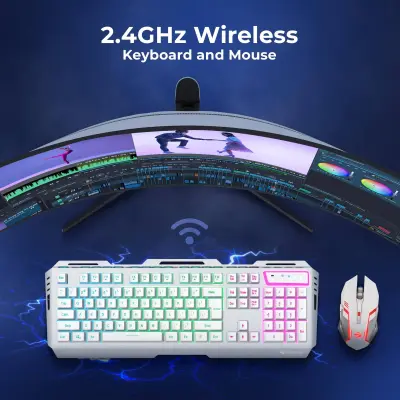 Zebronics Zeb-transformer Premium Keyboard And Mouse Combo Wireless Gaming Keyboard